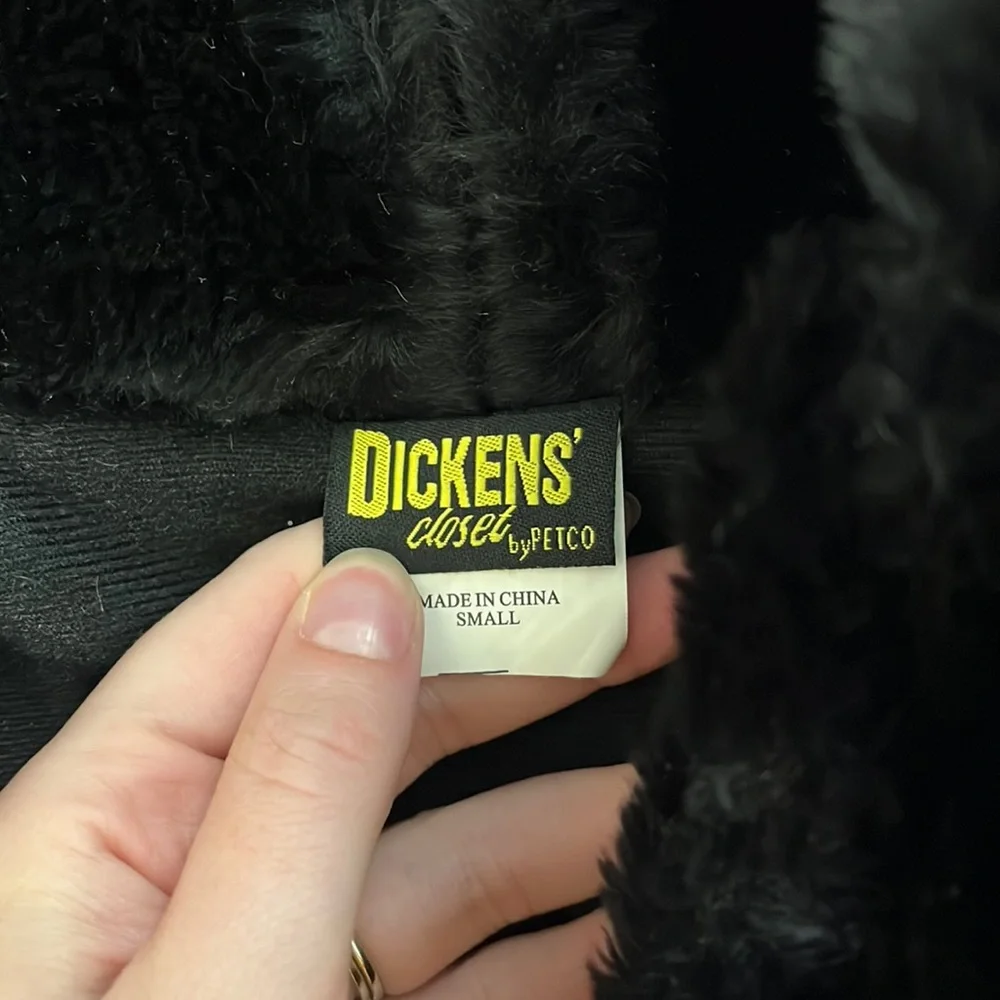 Small Black Dog Coat - Picture 3 of 5